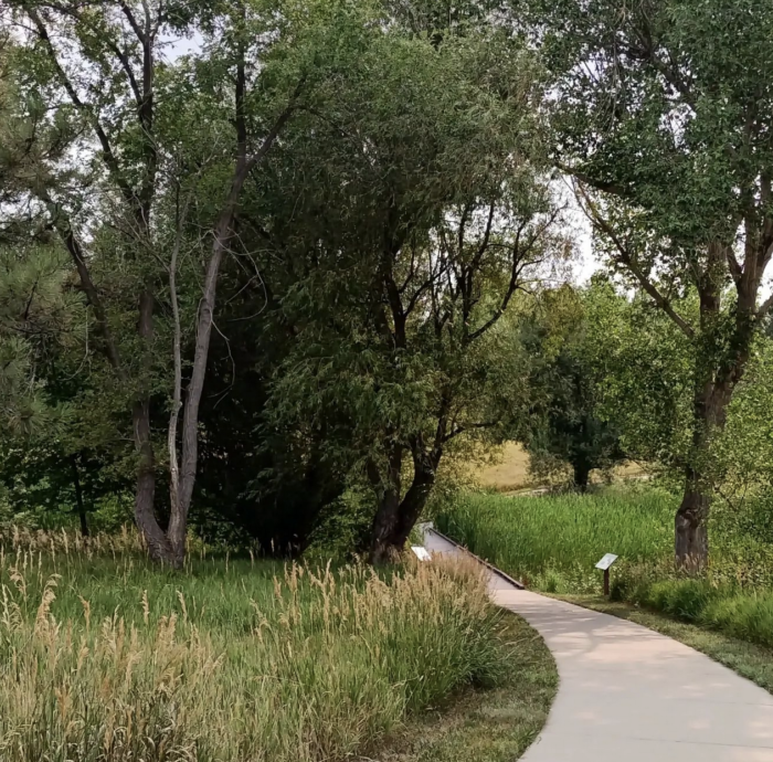 Walking path at Silo Park